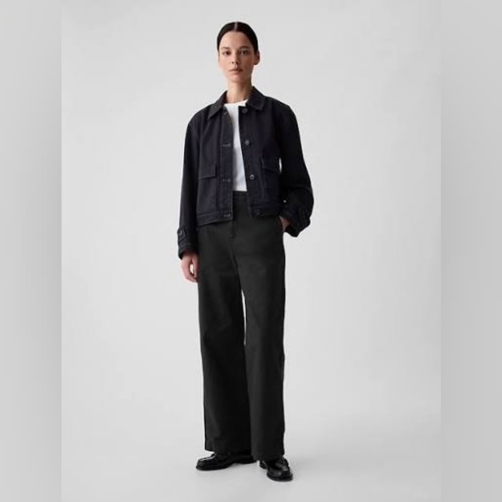 GAP Mid Rise Loose Khaki In Black